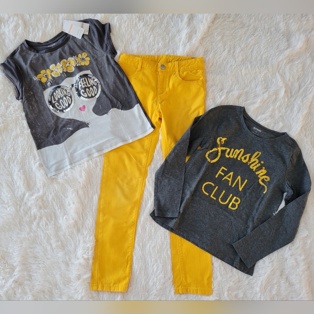Gymboree Sunshine Club Spring 3 Piece Outfit Girls Size 7/8